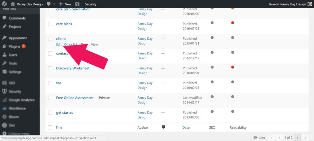 How To Edit A Page WordPress Wednesday #7 - How to edit a page