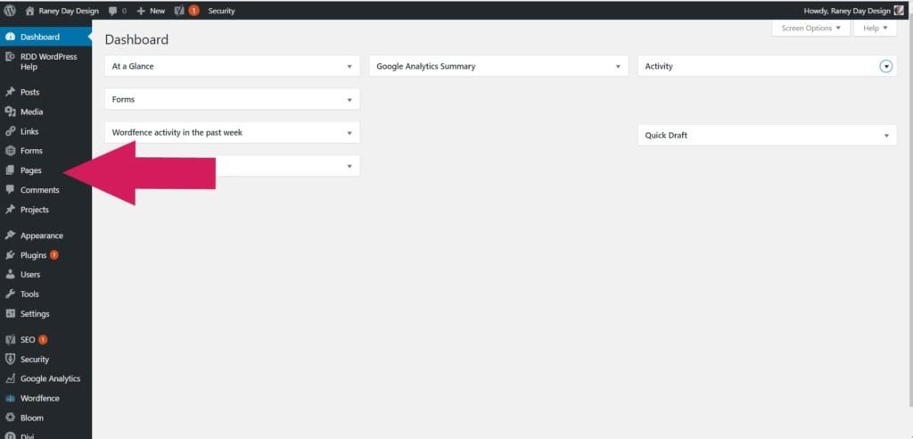 WordPress Wednesday Tip #9 - How To Add A Page