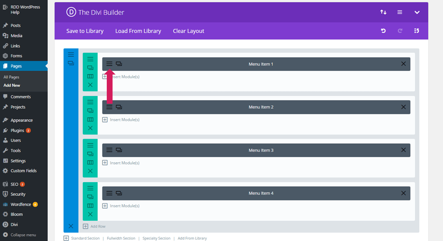 Wordpress wednesday tip 22: creating an anchored menu in divi