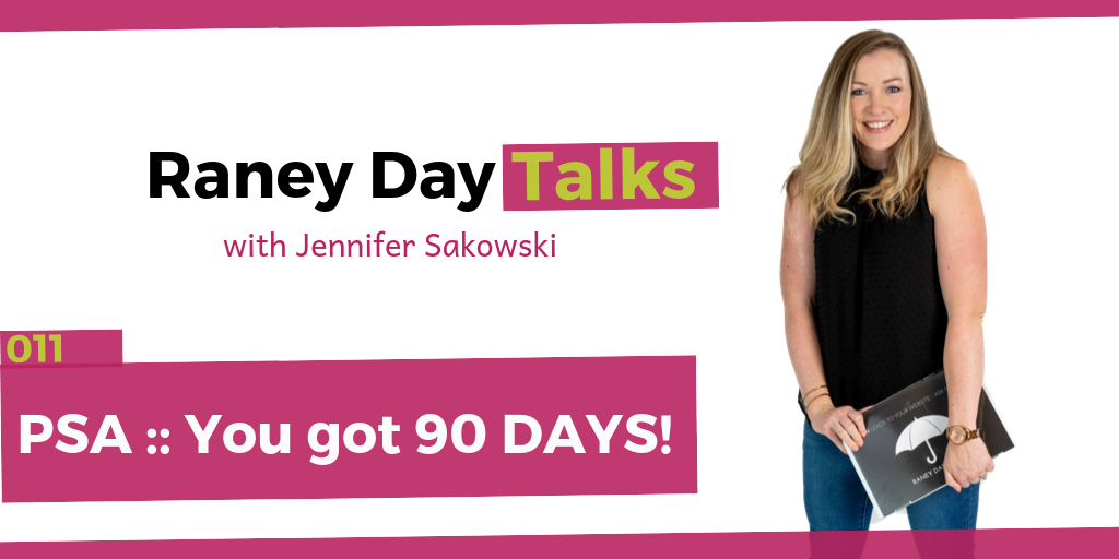 New Ep, You have 90 days!