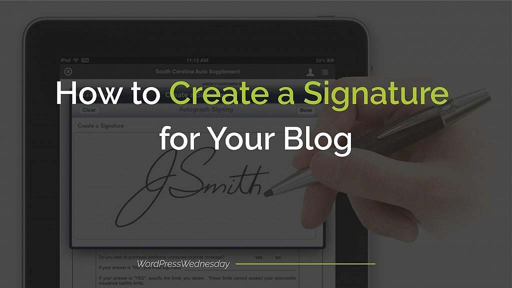 How to Create a Signature