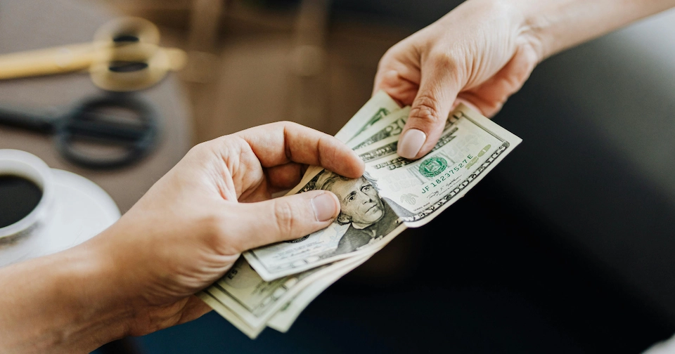 paying with dollars